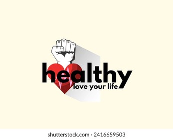  logo healthcare and medical design vector illustration, Heart Care Logo Template