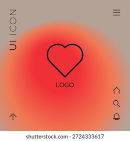 Logo - ein Herz. Elemente für Ihr Design