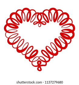 Logo heart icon. Simple illustration of logo heart vector icon for web design isolated on white background
