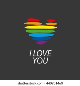 logo heart and rainbow