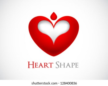 logo heart shape design