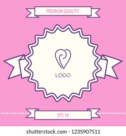 Logo - a heart with spirals - a symbol of interaction, cooperation, support and mutual understanding