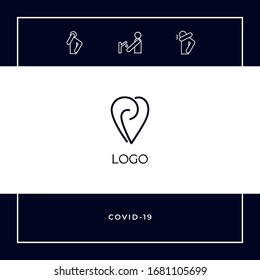 Logo - ein Herz mit Spiralen - Symbol für Interaktion, Zusammenarbeit, Unterstützung und gegenseitiges Verständnis