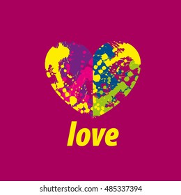 logo heart splash