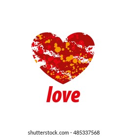 logo heart splash