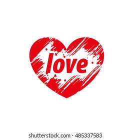 logo heart splash
