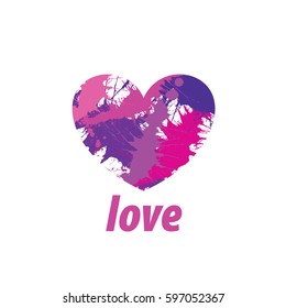 logo heart splash