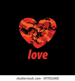 logo heart splash