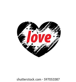 logo heart splash