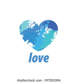 logo heart splash