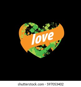 logo heart splash