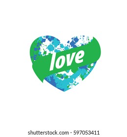 logo heart splash
