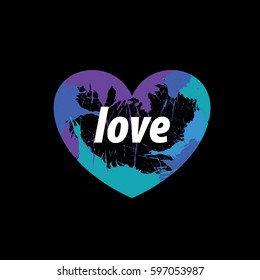 logo heart splash
