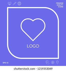Logo - a heart - a symbol of the search for love, happiness.