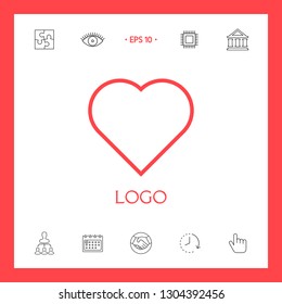 Logo - a heart - a symbol of the search for love, happiness.
