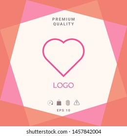 Logo - a heart - a symbol of the search for love, happiness.