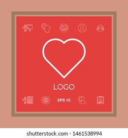 Logo - a heart - a symbol of the search for love, happiness.