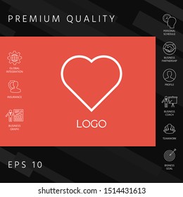 Logo - a heart - a symbol of the search for love, happiness.