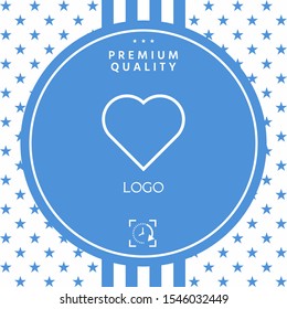 Logo - a heart - a symbol of the search for love, happiness.