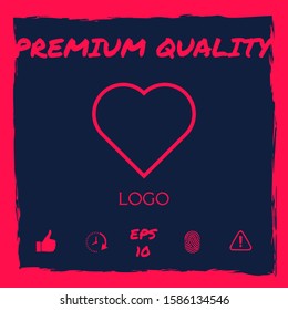 Logo - a heart - a symbol of the search for love, happiness.