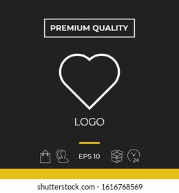 Logo - a heart - a symbol of the search for love, happiness.