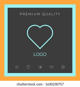 Logo - a heart - a symbol of the search for love, happiness.