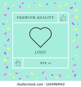 Logo - a heart - a symbol of the search for love, happiness.