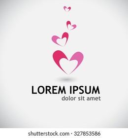 logo heart symbol. Vector