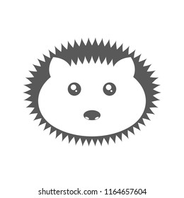 Logo hedgehog. Vector illustration on white background