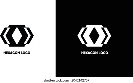 un logotipo con un concepto de hexágono es adecuado para su diseño de marca