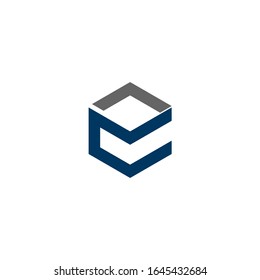 logotipo diseño hexágono vectorial gráfico moderno