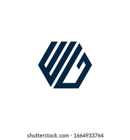 logotipo diseño hexagonal vectorial gráfico moderno