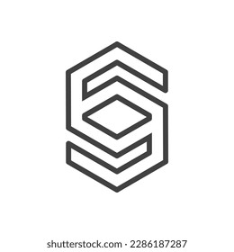 El logotipo es un Hexagon número 69. elegante y contundente.