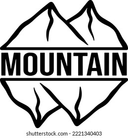 Logo Hiking Can be applied as stickers , picture books , etc