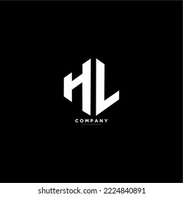 logotipo HL. logotipo inicial H dan L sederhana
