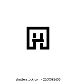 Logo-HM-Letter-Design-Monogramm-Symbol-Vokabular-Vorlage