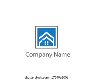 a logo of the home