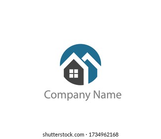 a logo of the home