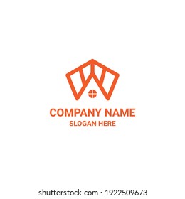 Logo Home. Abstrakte Embleme, Design-Konzepte, Logos, Logotypen