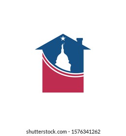 logo home capitol design simple