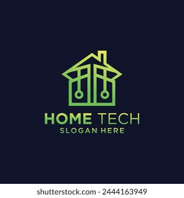 Logo for home construction company skyscraper real estate architectural design technology logo