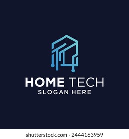 Logo für Hausbau Unternehmen Wolkenkratzer Immobilien Architekturdesign Technologie Logo