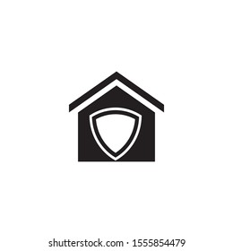 logo home house protect vector