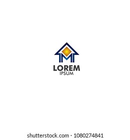 logo home improvement services, real estate, and property