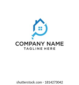 LOGO HOME PIN SYMBOL ICON VECTOR