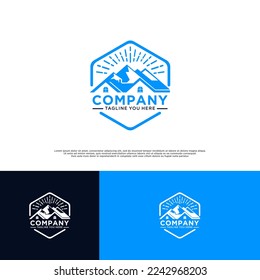 logo for home properties realestate constructions logo designs