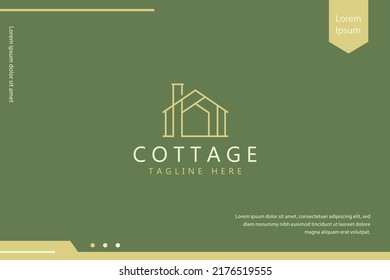 Logo Home Property Real Estate Business. Branding Web and Presentation Background.