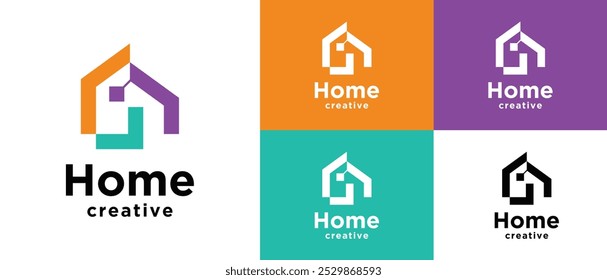 
Un logotipo para el hogar que es multicolor y tiene forma de casa. El logotipo está en diferentes colores y está diseñado para representar la idea del hogar
