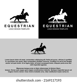 logo horse template vector editable