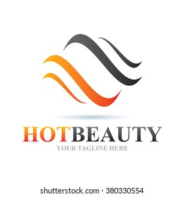 Logo Hot Beauty Icon Element Template Design Logos